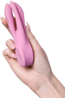 Вибростимулятор Satisfyer Threesome 1 с тремя кончиками розовый