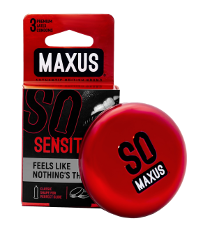 Презервативы ультратонкие Maxus Sensitive - 3 шт