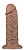 Коричневый фаллоимитатор Cubby dildo - 26,6 см. Коричневый фаллоимитатор Cubby dildo - 26,6 см.