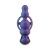 Фиолетовое эрекционное виброкольцо с анальной ёлочкой Stellar Force
