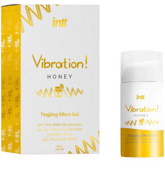 Жидкий вибратор со вкусом меда Intt Vibration! Honey 15 мл