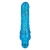 Синий вибратор-реалистик Sparkle Glitter Jack - 18,25 см.