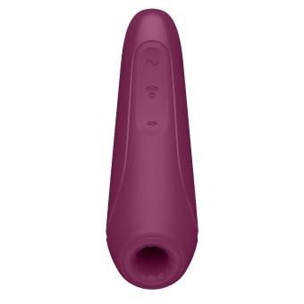 Вакуумный стимулятор с приложением Satisfyer Curvy 1+ бордовый