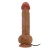 Темно-бежевый вибратор-реалистик Berqrisi на присоске - 26 см. Темно-бежевый вибратор-реалистик Berqrisi на присоске - 26 см.