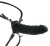Фаллопротез с подхватом мошонки Silicone Hollow Strap-On чёрный 18 см