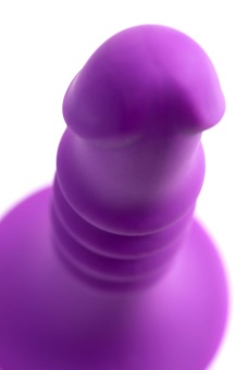 Фаллоимитатор с ребрышками A-Toys Drilly фиолетовы - 14 см