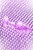 Анальная пробка ToyFa с фиолетовыми блестками