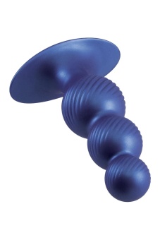 Синяя анальная елочка 5 Inch Silicone Anal Plug - 14 см.
