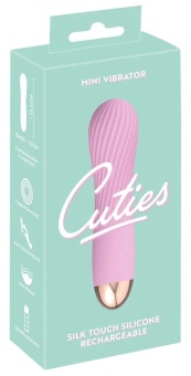 Мини-вибратор с нежным рельефом Cuties розовый