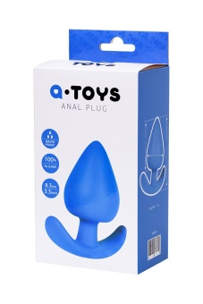 Анальная пробка ToyFa A-Toys Anal Plug 11,5 см синяя