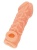 Телесная закрытая насадка с венками Cock Sleeve 006 Size L - 17,6 см Телесная закрытая насадка с венками Cock Sleeve 006 Size L - 17,6 см