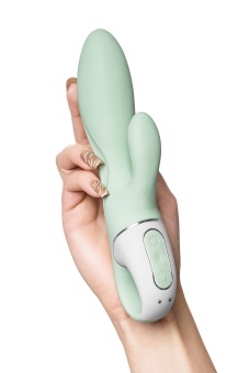 Расширяющийся вибратор-кролик Satisfyer Air Pump Bunny 5 с приложением