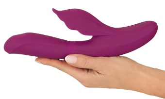 Лиловый вибратор-кролик 4 Function Vibrator - 24 см.