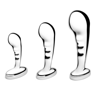 Набор металлических стимуляторов простаты b-Vibe Stainless Steel P-Spot Training Set