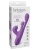 Фиолетовый вибратор с тройной стимуляцией Intimotion Pulse Pro - 24 см.