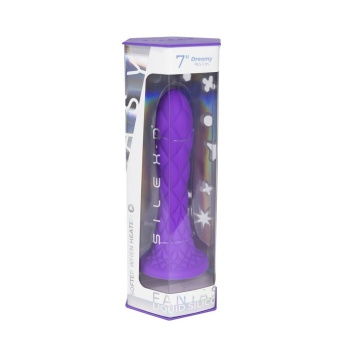Фиолетовый фаллоимитатор SILEXD Dreamy 7  - 18,5 см.