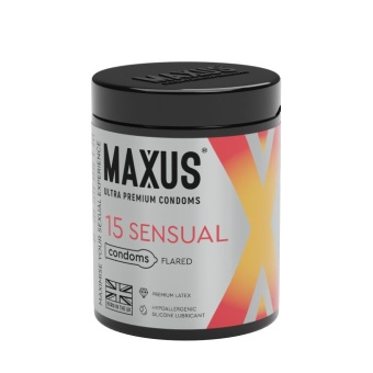 Анатомические презервативы MAXUS Sensual - 15 шт.