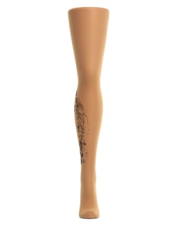 Колготки с принтом в виде влюбленных