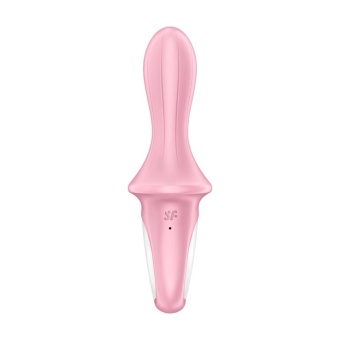 Анальный расширяемый вибратор Satisfyer Air Pump Booty 5 с приложением розовый