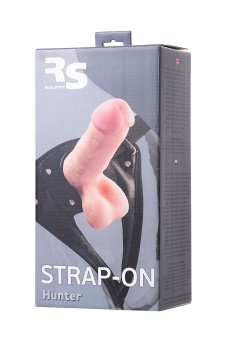 Реалистичный страпон с трусиками RealStick Strap-On Hunter 14,5 см