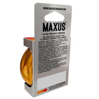 Анатомические презервативы Maxus Sensual №3 с кейсом