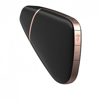 Вакуумный стимулятор с приложением Satisfyer Love Triangle чёрный