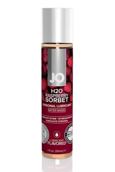 Съедобный лубрикант System JO Flavored Raspberry Sorbet с ароматом малинового щербета - 30 мл