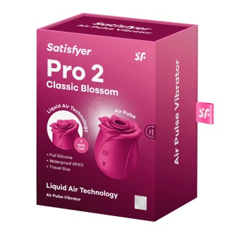 Вакуумный стимулятор Satisfyer Pro 2 Classic Blossom с дополнительной насадкой розовый