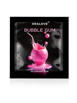 Саше съедобной оральной смазки OraLove с ароматом бабл-гам - 3 гр.