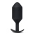 Утяжелённая анальная пробка для ношения b-Vibe Snug Plug 7 огромная чёрная