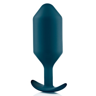 Утяжелённая анальная пробка для ношения b-Vibe Snug Plug 6 большая морская волна