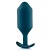 Утяжелённая анальная пробка для ношения b-Vibe Snug Plug 6 большая морская волна