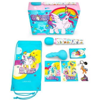 Мощный массажер Le Wand Unicorn Wand лимитированная серия с насадкой