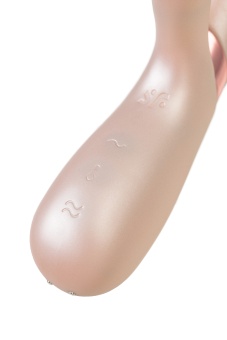 Вибратор с клиторальным стимулятором, приложением и подогревом Satisfyer Hot Lover жемчуг
