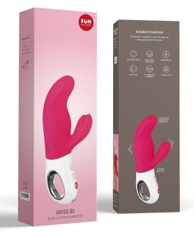 Вибратор со стимулятором клитора Fun Factory MISS Bi розовый