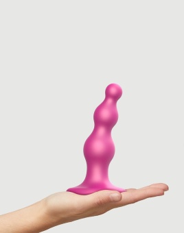 Рельефный фаллоимитатор Strap-On-Me Dildo Plug Beads размер S 12,8 см розовый Рельефный фаллоимитатор Strap-On-Me Dildo Plug Beads размер S 12,8 см розовый