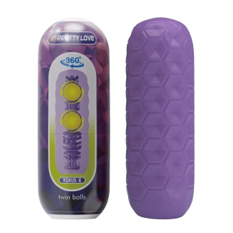 Фиолетовый мастурбатор Venus-X Twin balls