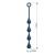 Синяя анальная ёлочка с кольцом Waterdrop Anal Balls 30 mm M - 33,5 см.