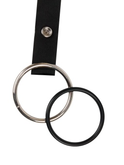 Мужской полый страпон на регулируемых ремешках - 22 см.