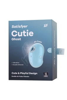 Вакуумый вибростимулятор клитора Satisfyer Cutie Ghost голубой