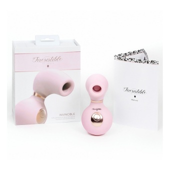 Клиторальный стимулятор с вибрацией Irresistible Invincible розовый