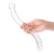 Стеклянный двусторонний фаллоимитатор Glass Pelvic Wand Double Ended прозрачный