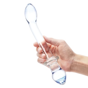 Двусторонний стеклянный фаллоимитатор Glas Double Play