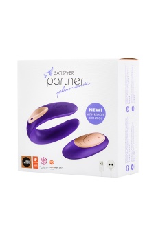 Вибратор для пар с пультом управления Satisfyer Partner Toy Plus Remote фиолетовый Вибратор для пар с пультом управления Satisfyer Partner Toy Plus Remote фиолетовый
