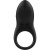 Черное эрекционное виброкольцо с пультом ДУ