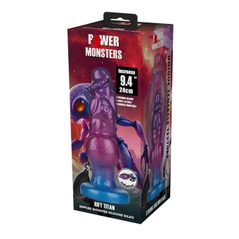 Фаллоимитатор с функцией расширения Rift Titan - 23 см.