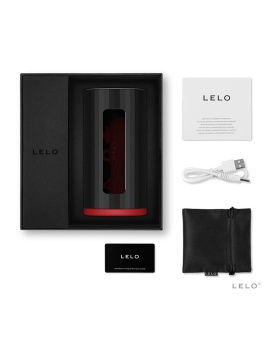 Мастурбатор Lelo F1S V2 с вибрацией и звуковой стимуляцией черно-красный