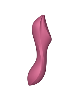 Вакуумный вибростимулятор Satisfyer Curvy Trinity 3 малиновый