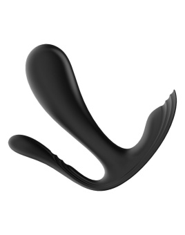Вибратор с двумя кончиками Satisfyer Top Secret+ для ношения чёрный Вибратор с двумя кончиками Satisfyer Top Secret+ для ношения чёрный