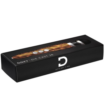 Вибромассажёр в алюминиевом корпусе Doxy Die Cast Тигровый